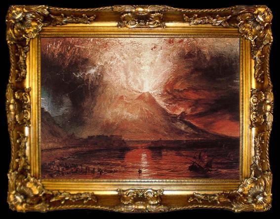 framed  Joseph Mallord William Turner Volcano erupt, ta009-2